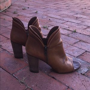 Brown Leather Booties
